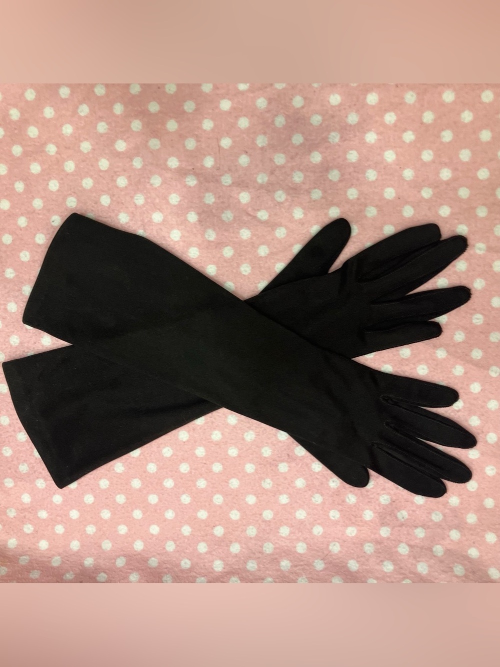 Vintage Faux Suede Gloves M - Picture 3 of 11